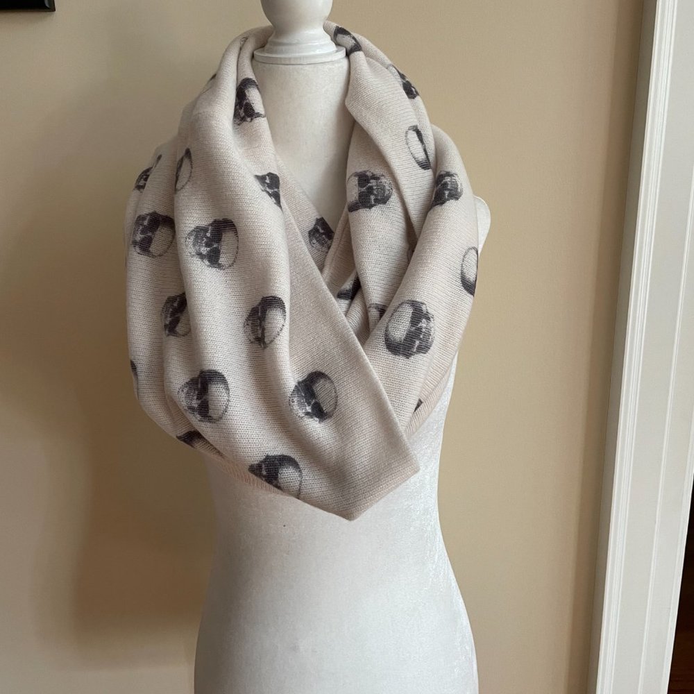 Skull Cashmere Infinity Scarf from 360 Cashmere